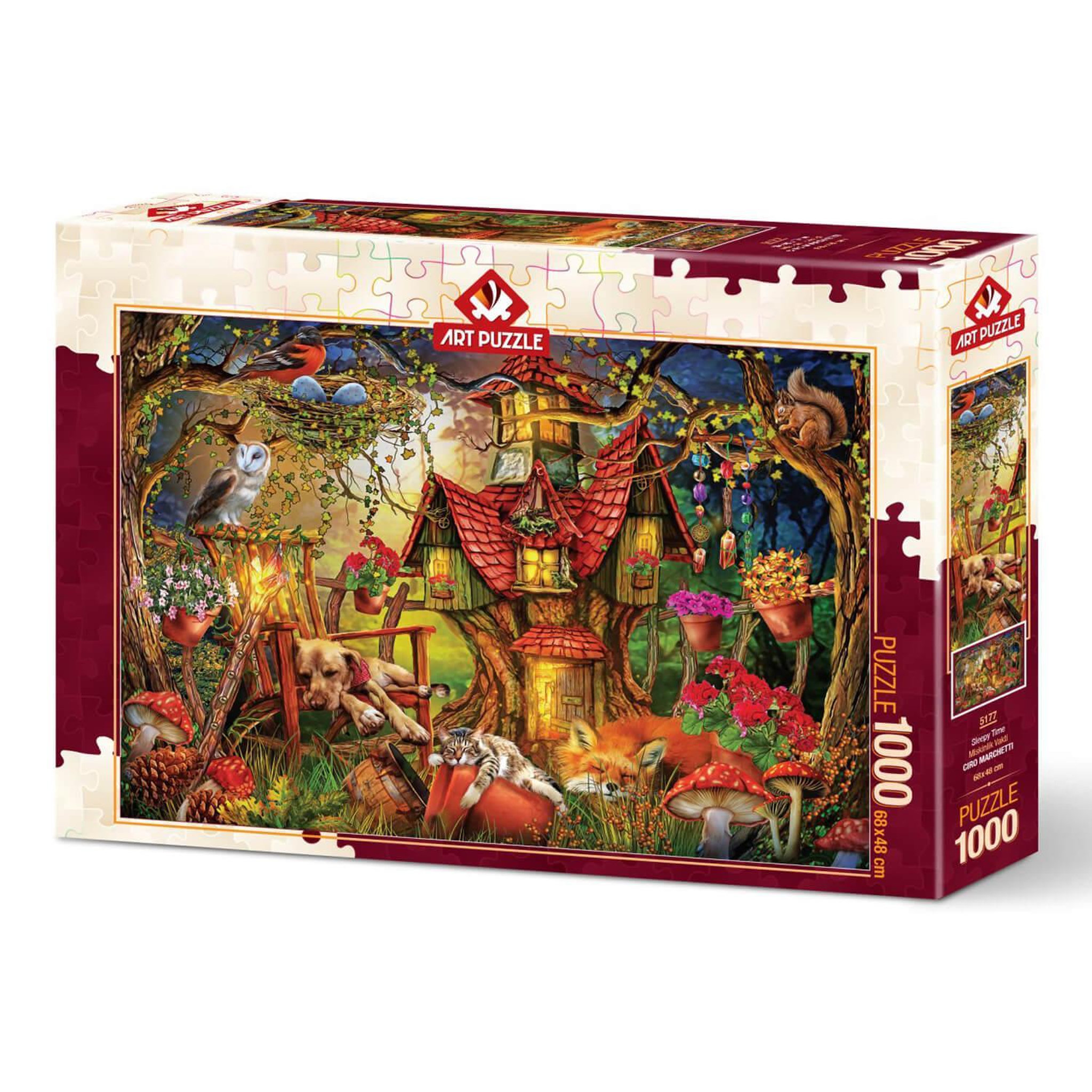 Voir la diapositive 2 : Art Puzzle Puzzle 1000 pièces : L'heure du sommeil