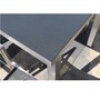 Table de jardin 160/210x90cm aluminium effet pierre CASSIS