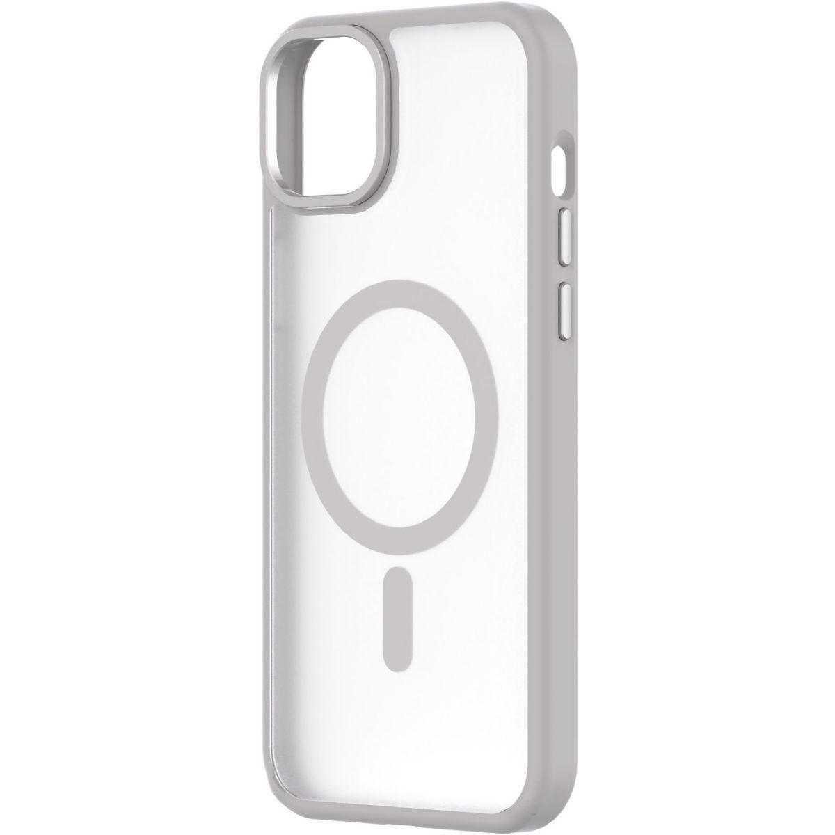 Qdos Coque bumper Iphone 15 Plus MagSafe Hybrid SNAP Blanc