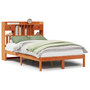 Voir la diapositive 2 : VIDAXL Lit bibliotheque sans matelas cire marron 135x190 cm pin massif