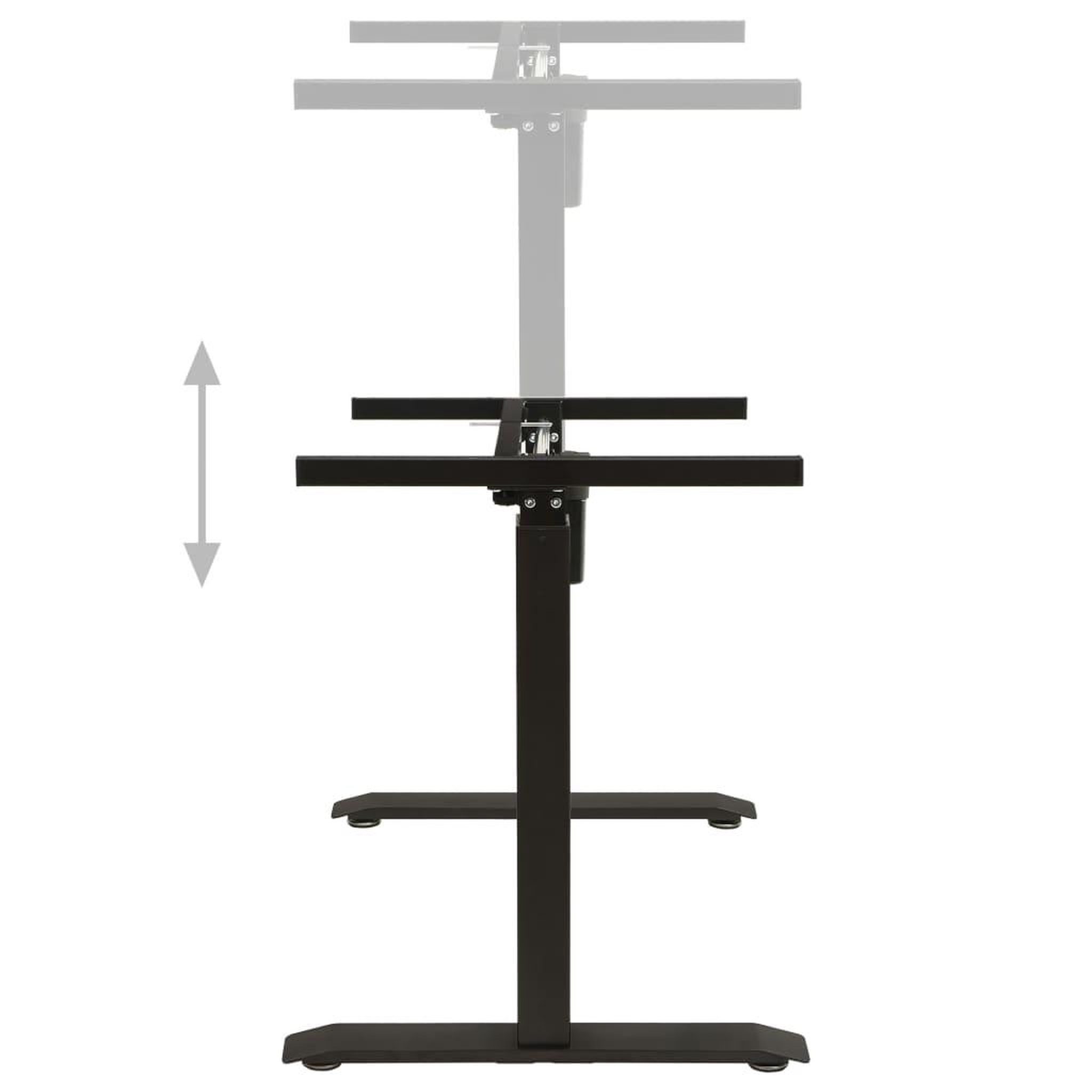 Voir la diapositive 4 : VIDAXL Cadre de bureau motorise electrique reglable en hauteur Noir