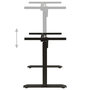 Voir la diapositive 4 : VIDAXL Cadre de bureau motorise electrique reglable en hauteur Noir