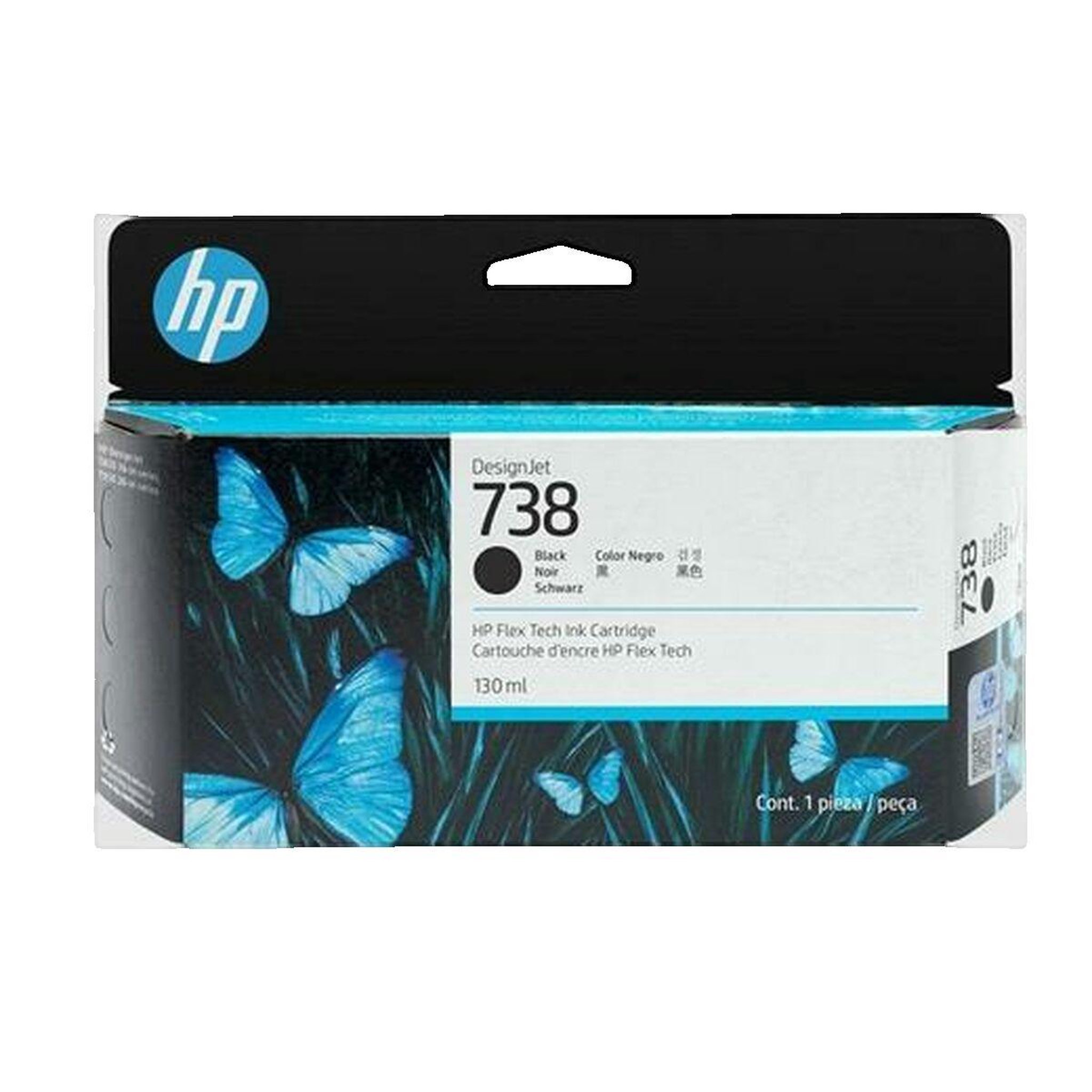 HP Cartouche d'encre HP 738 - 130 ml - Noir - pour DesignJet T950