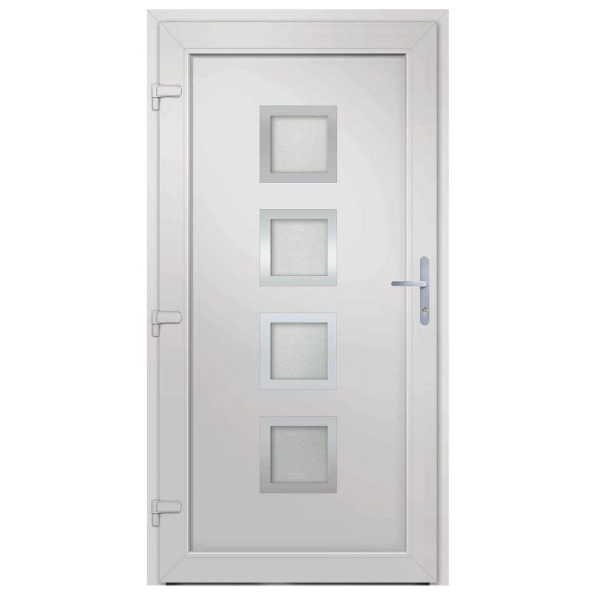 VIDAXL Porte d'entree Blanc 108x200 cm PVC