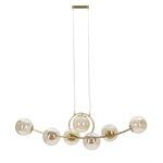 Paris Prix Lampe Suspension 7 Sphères  Japan  115cm Or