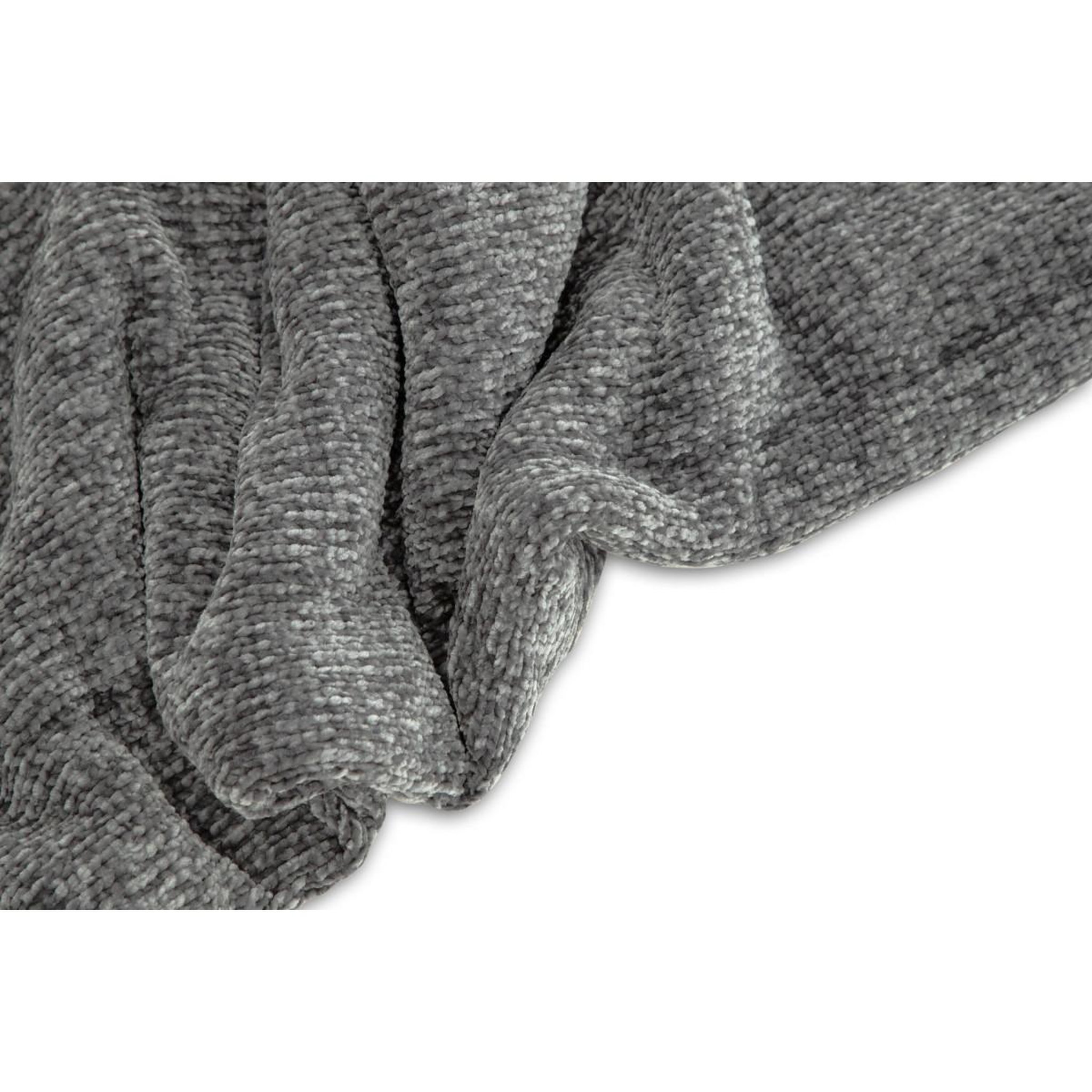 Voir la diapositive 5 : Paris Prix Plaid chenille  ally  130x170cm gris foncé