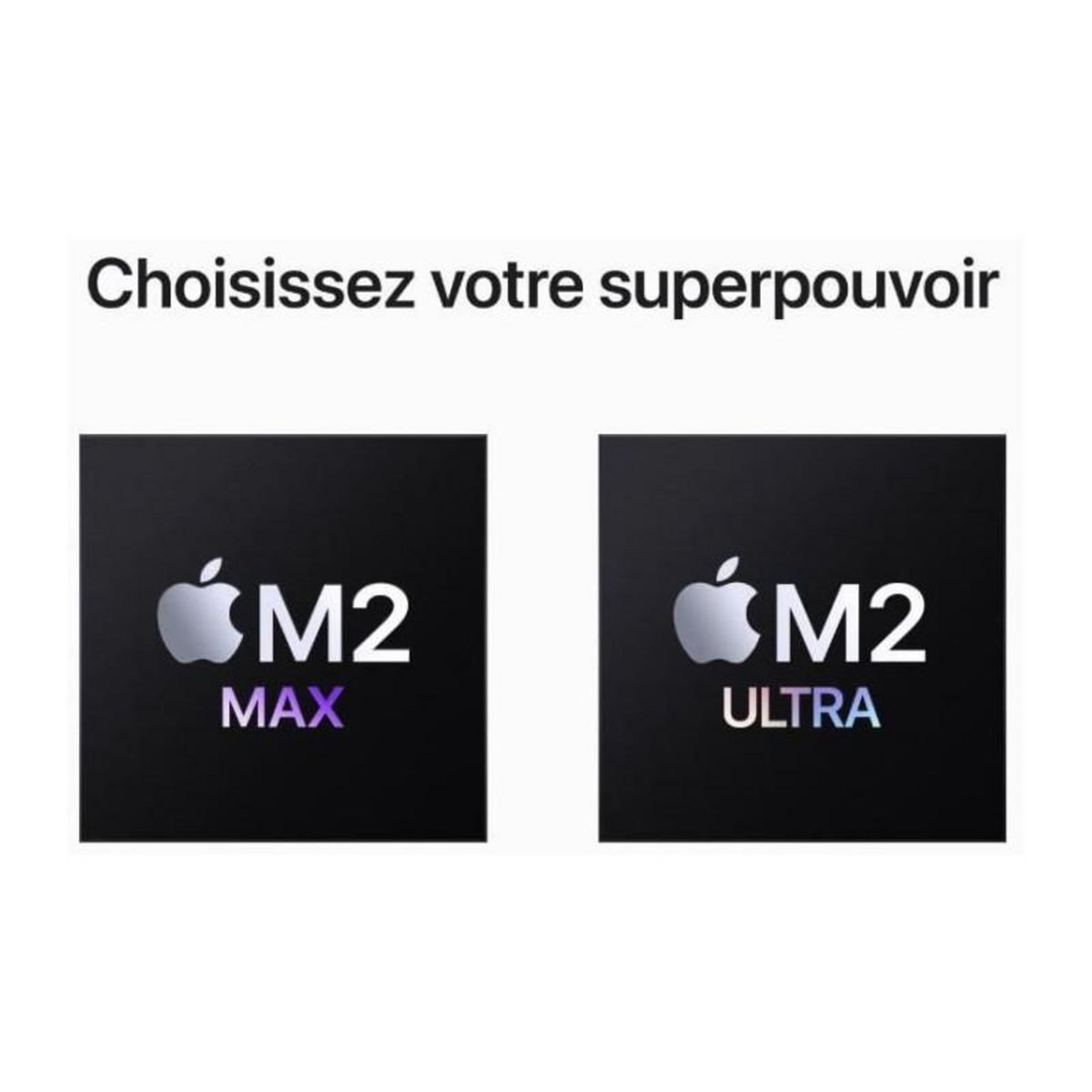 APPLE Apple - Mac Studio Apple M2 Max 12-core CPU - 30-core GPU - RAM 32Go - Stockage 512Go - Silver