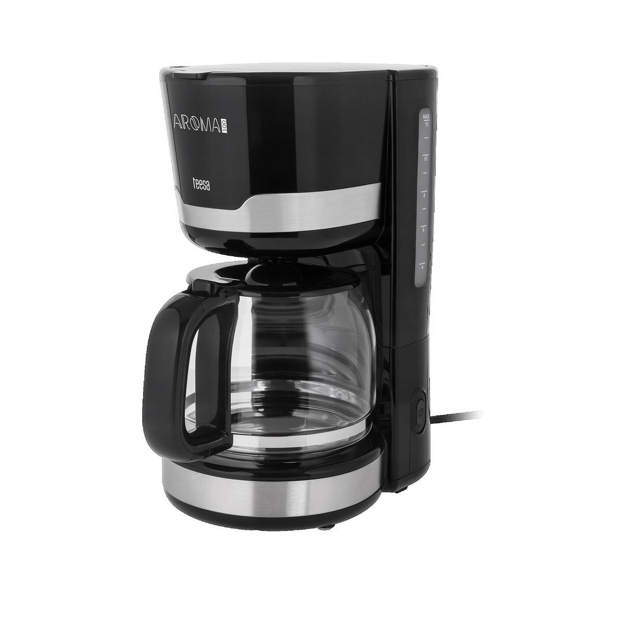 Voir la diapositive 2 : Tesa Cafetière teesa Moderne filtre 12 tasses noire