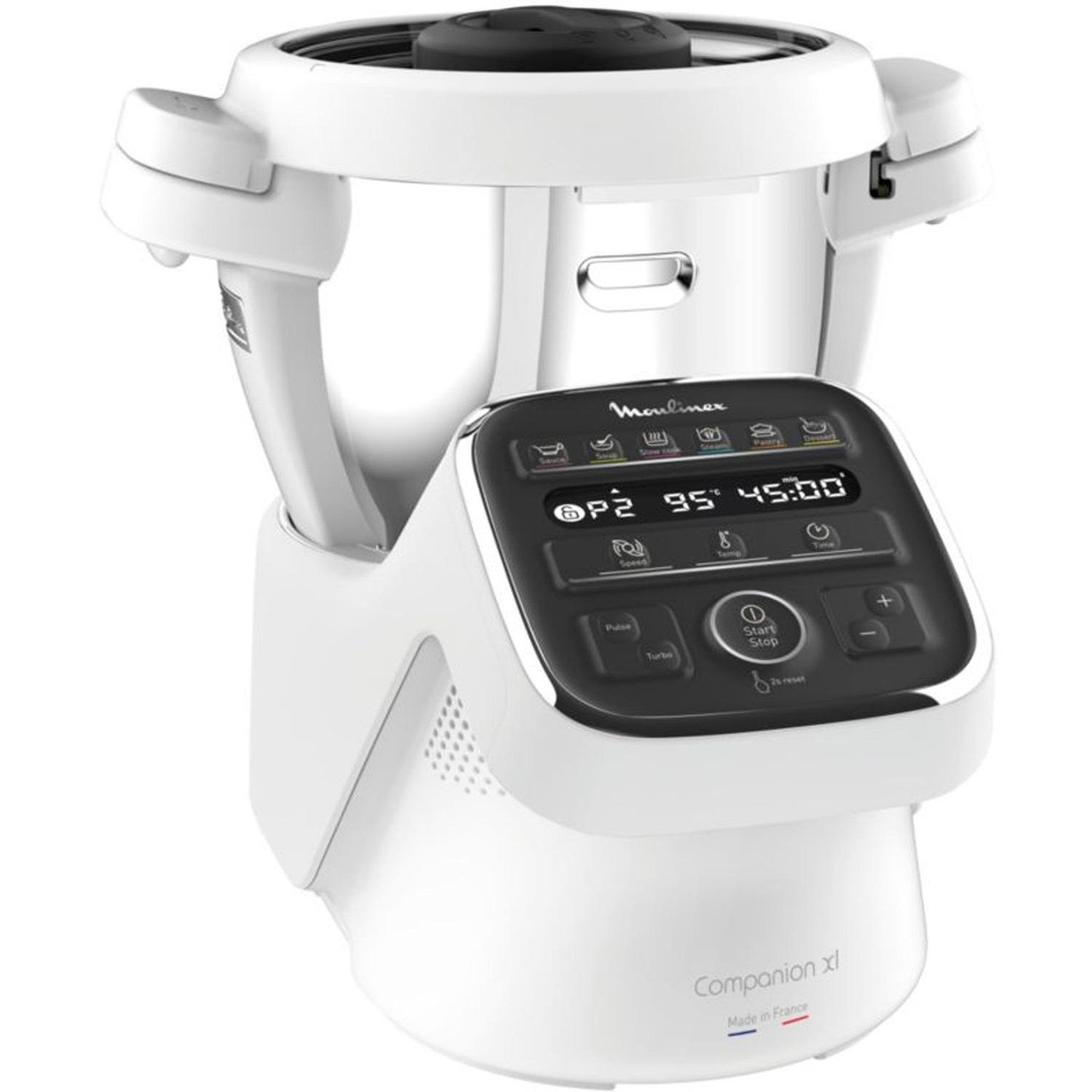 MOULINEX Robot cuiseur multifonctions 3l 1550w blanc/gris - hf80cb10