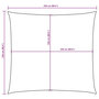 Voir la diapositive 6 : VIDAXL Voile de parasol tissu oxford carre 2,5x2,5 m taupe