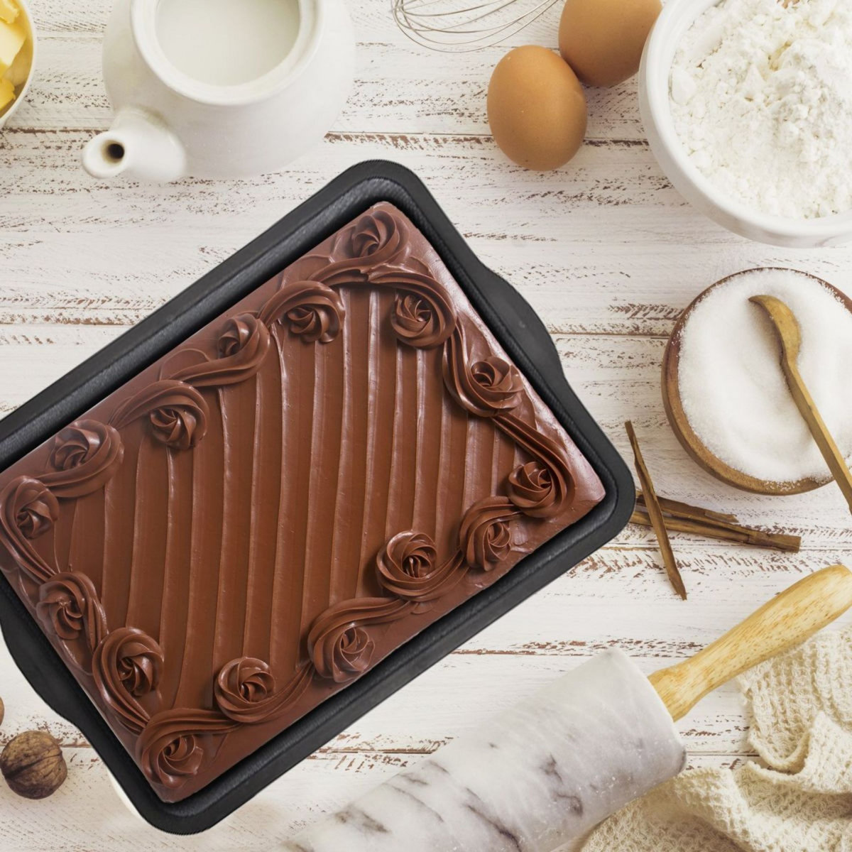 Plaque à pâtisserie 34.5 cm en silicone et fibre de verre