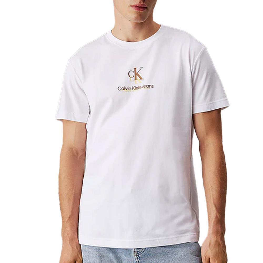 T-shirt Blanc Homme Calvin Klein Jeans Shadow
