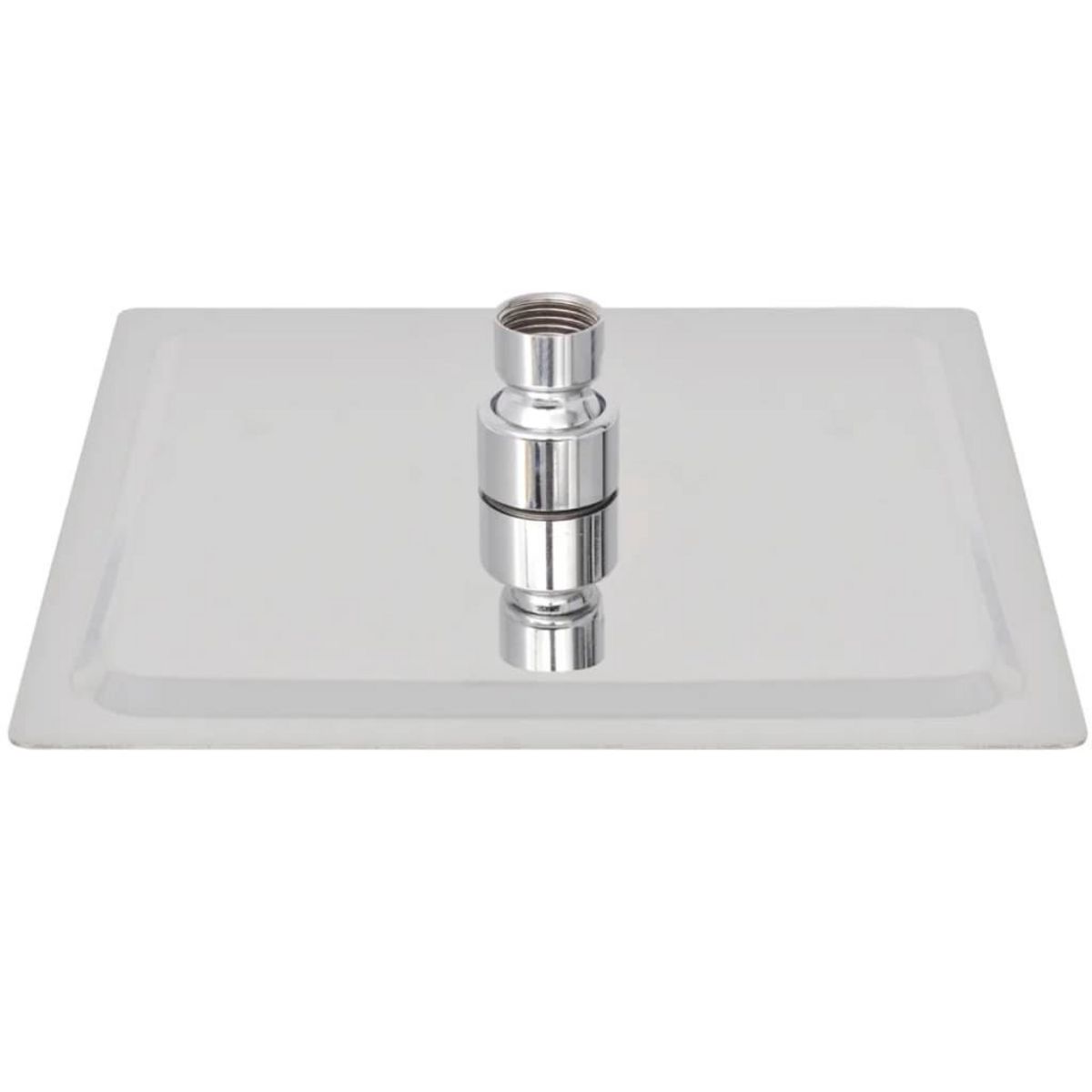 VIDAXL Tete de douche plongeante carree en acier inoxydable 20x20 cm