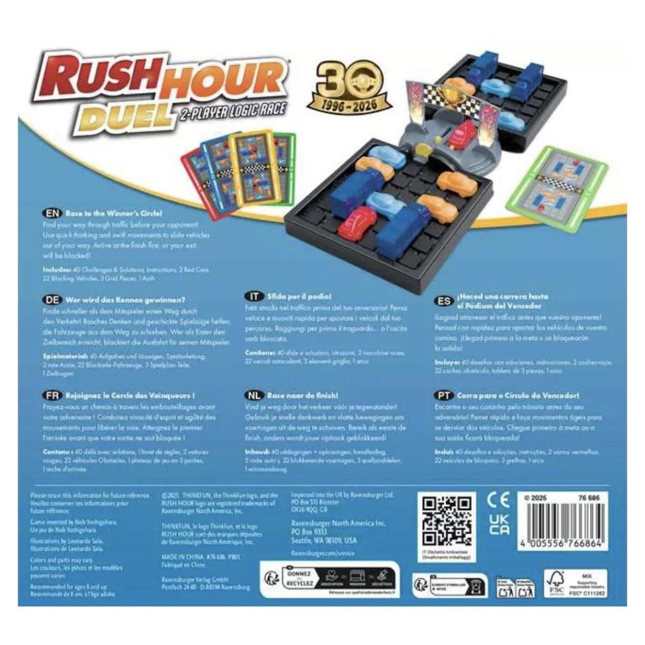 Voir la diapositive 2 : Thinkfun Rush hour duel - jeu de logique