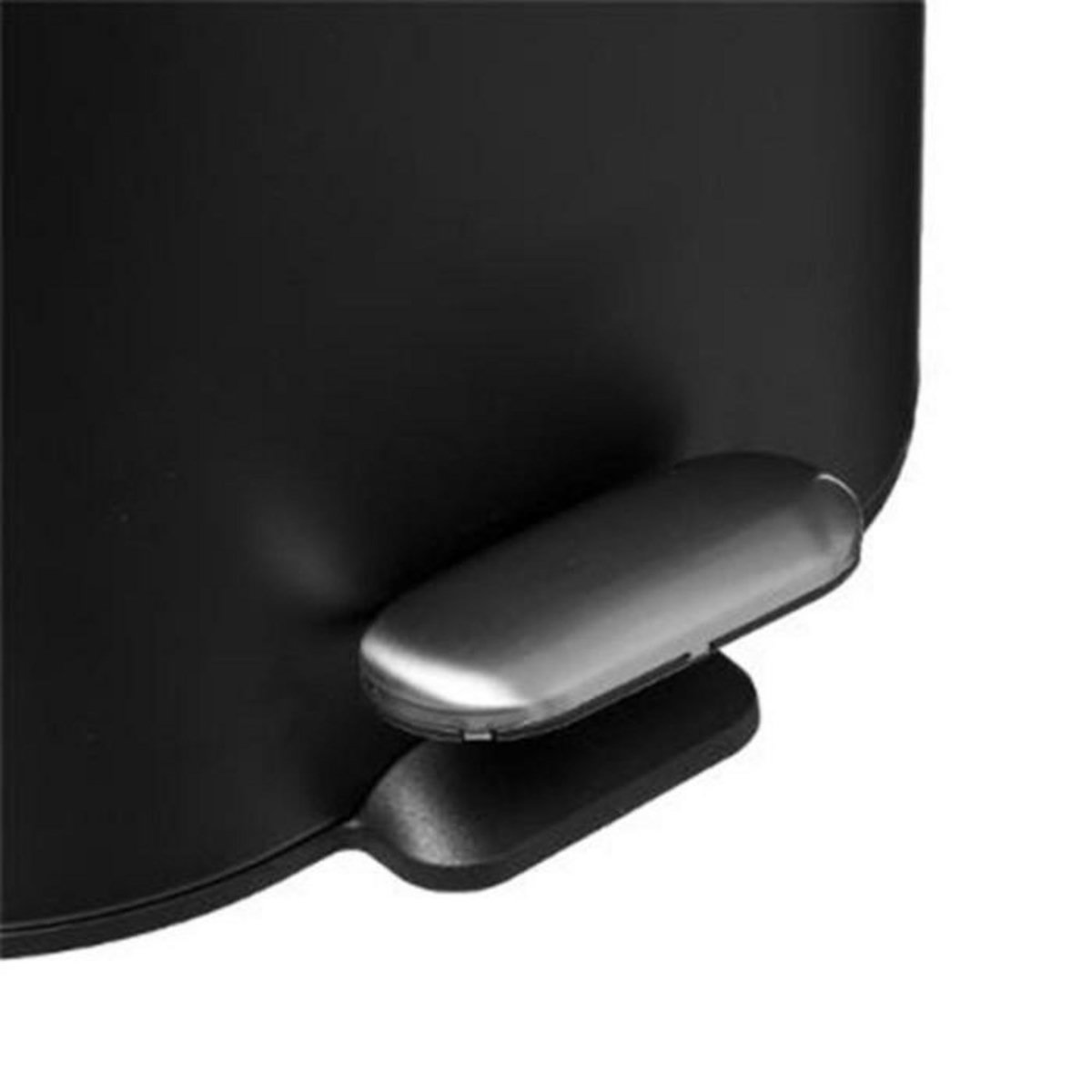 FIVE Poubelle de Salle de Bain  Siliflex  6L Noir