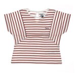 ELLE EST OU LA MER T Shirt Blanc/ Fille EOM Tuner. Coloris disponibles : Rose