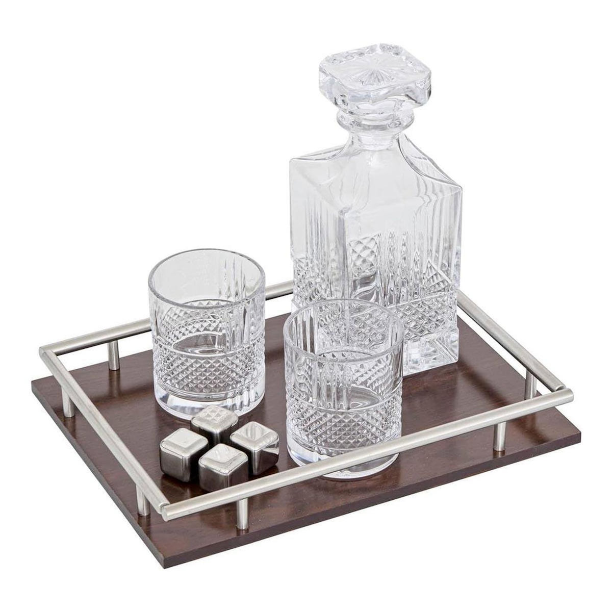 SECRET DE GOURMET Coffret Whisky 8 Pièces  Jules  31cm Transparent