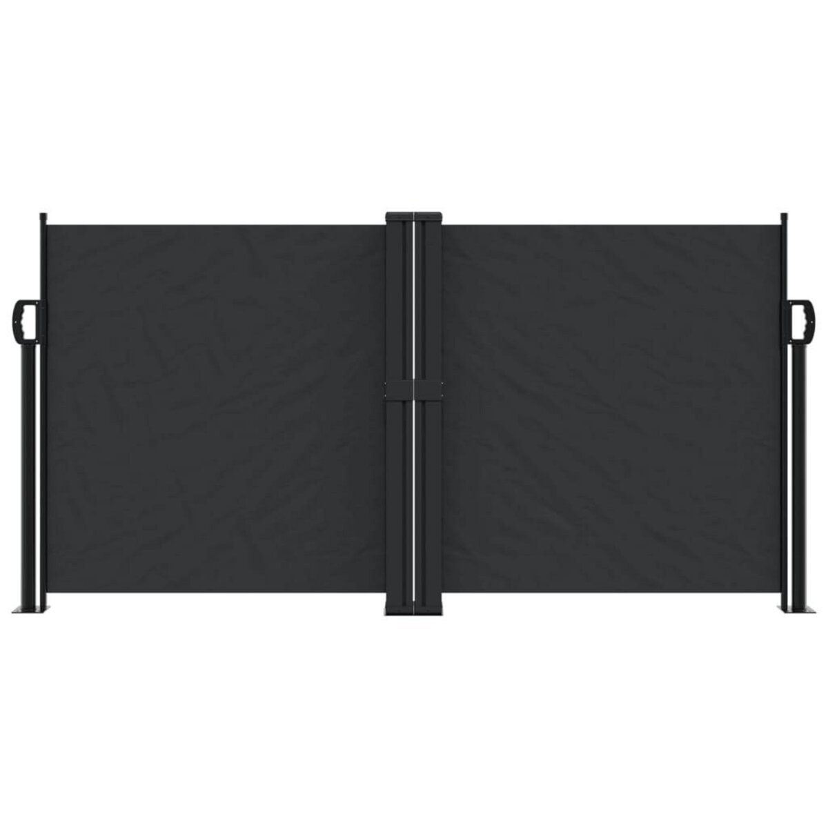 VIDAXL Auvent lateral retractable noir 120x1000 cm