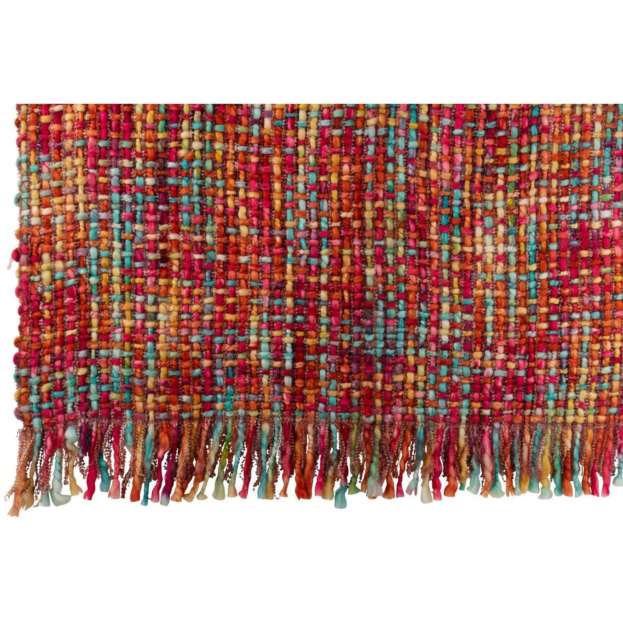 Voir la diapositive 2 : J-LINE Plaid tricoté  efrain  130x170cm multicolore
