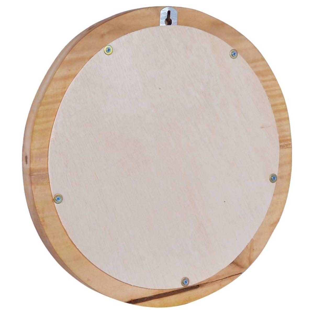 VIDAXL Miroir mural 40 cm Teck Rond