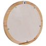 Voir la diapositive 4 : VIDAXL Miroir mural 40 cm Teck Rond