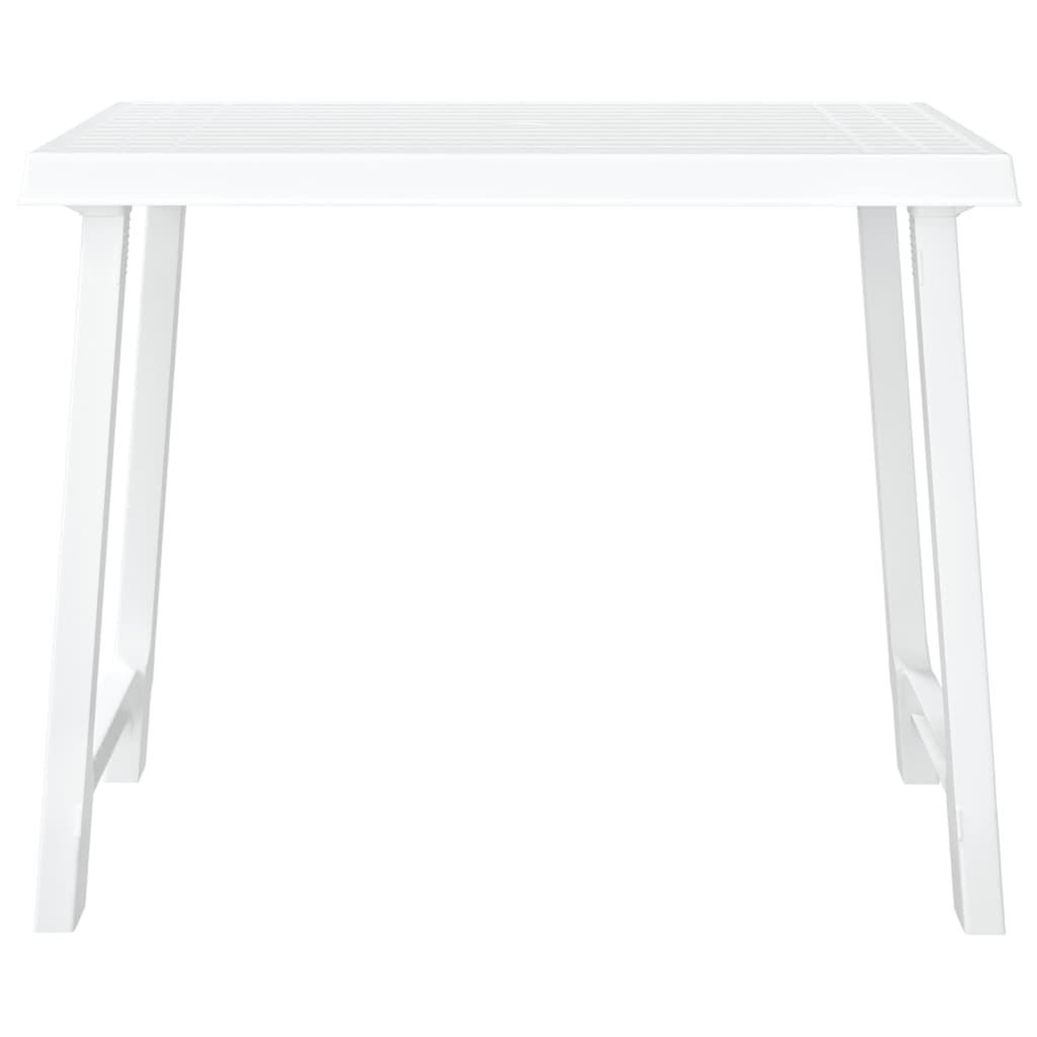 Voir la diapositive 3 : VIDAXL Table de camping blanc 79x56x64 cm PP aspect de bois