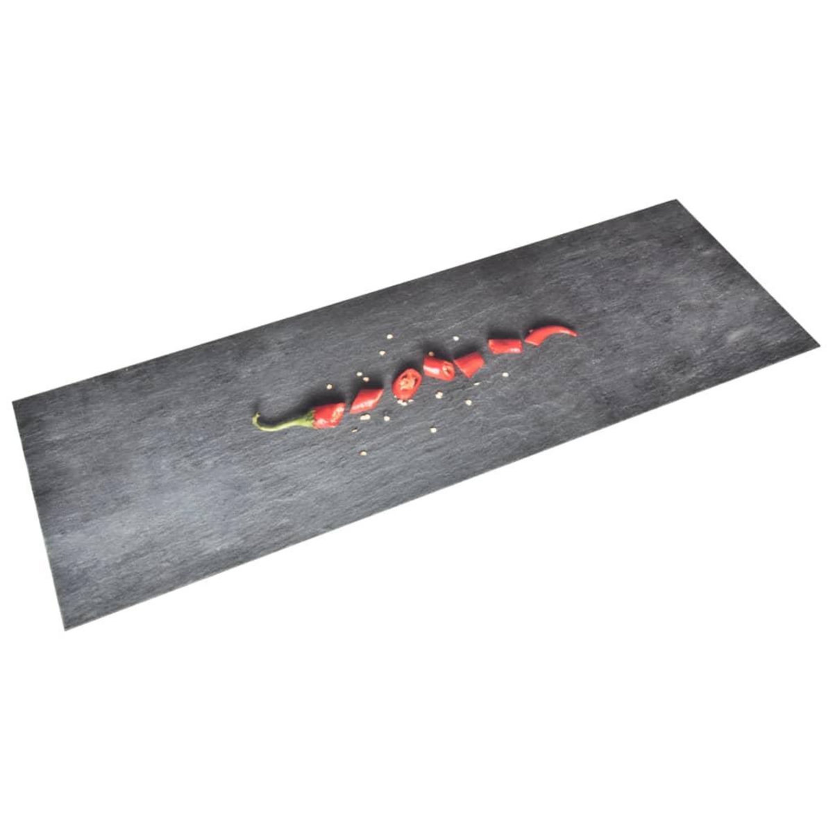 VIDAXL Tapis de cuisine lavable Poivre 60x300 cm