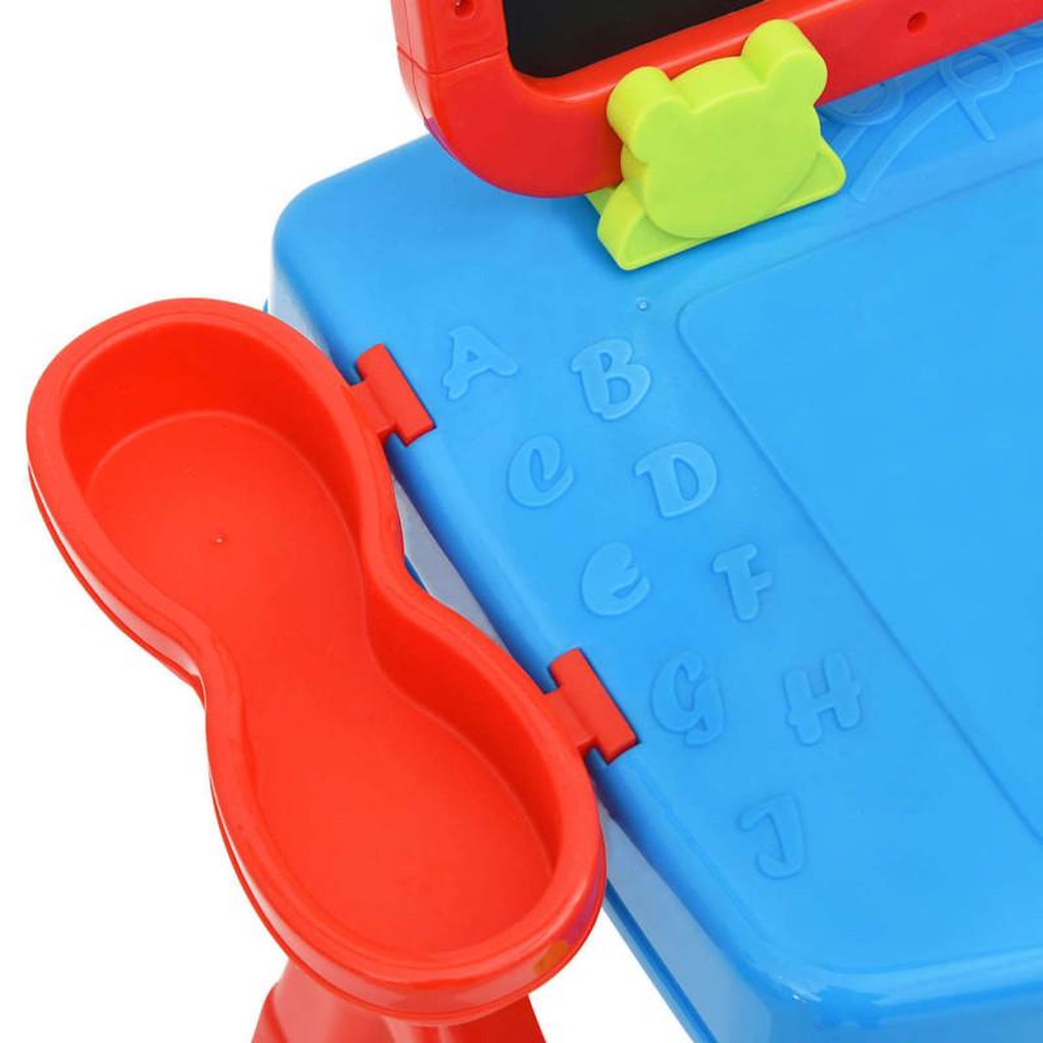 Voir la diapositive 6 : VIDAXL Ensemble 3 en 1 de chevalet et bureau d apprentissage enfant