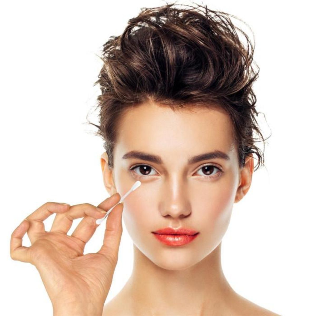 Paris Prix Lot de 2 Bâtonnets Silicone  Maquillage  7cm Blanc