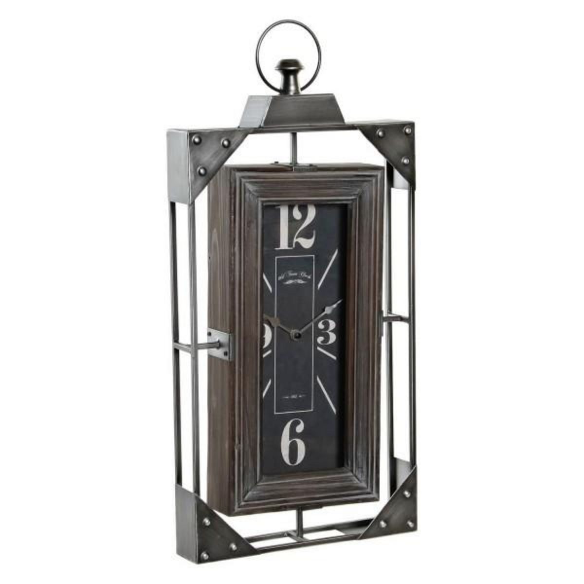 AAAAA Horloge Murale DKD Home Decor Loft Bois Fer (29 x 6.5 x 61 cm)