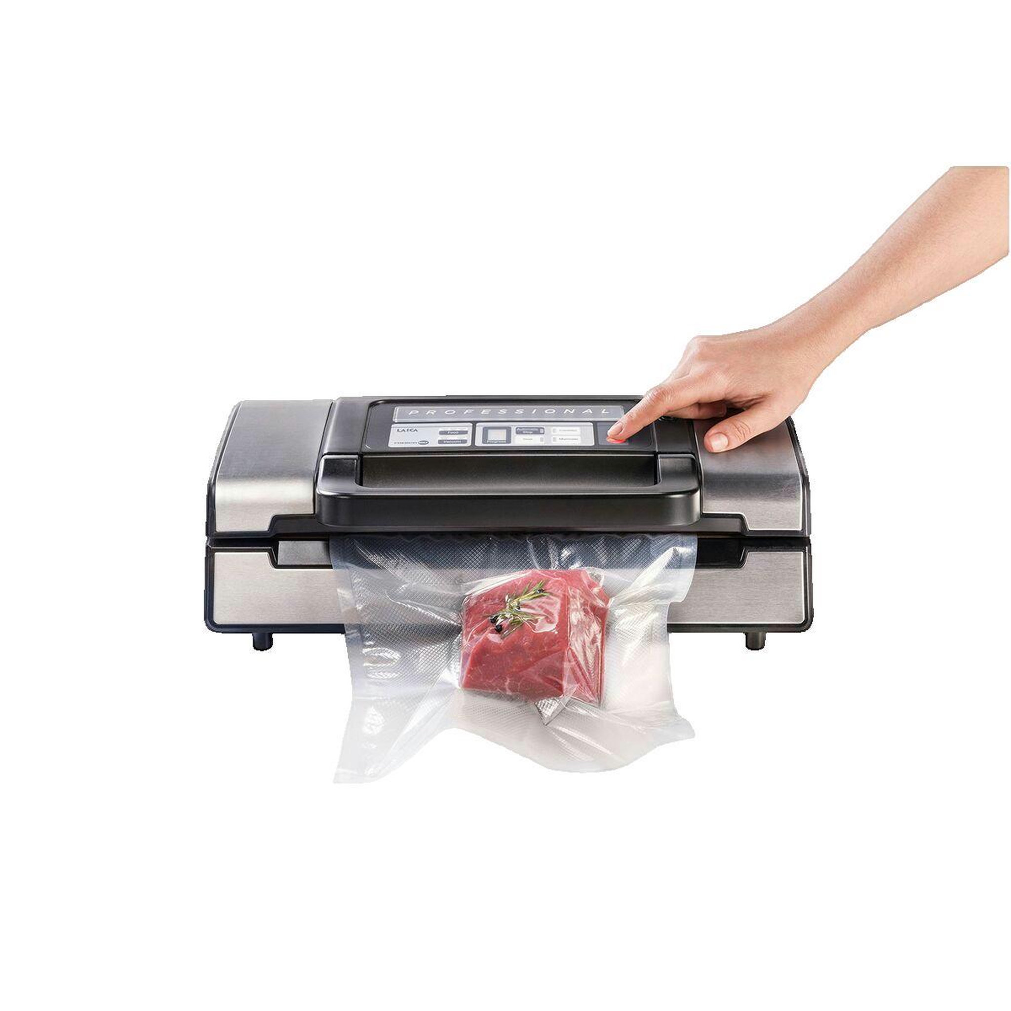 Voir la diapositive 2 : LAICA Machine à emballage sous vide Laica VT3120 noire et argentée