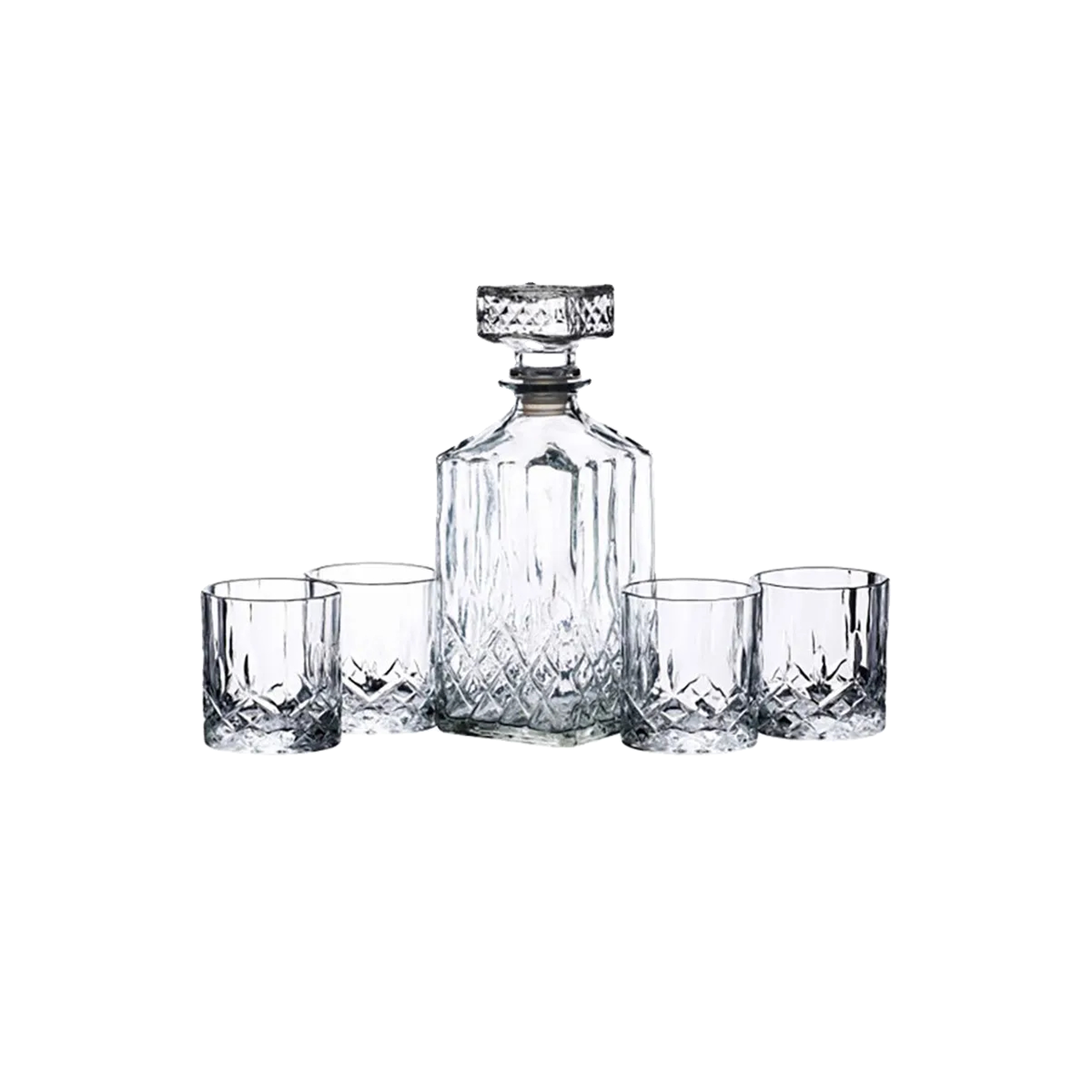 CRAFT Cachet Whisky Craft whisky decanter set 900ml 5 pièces clair