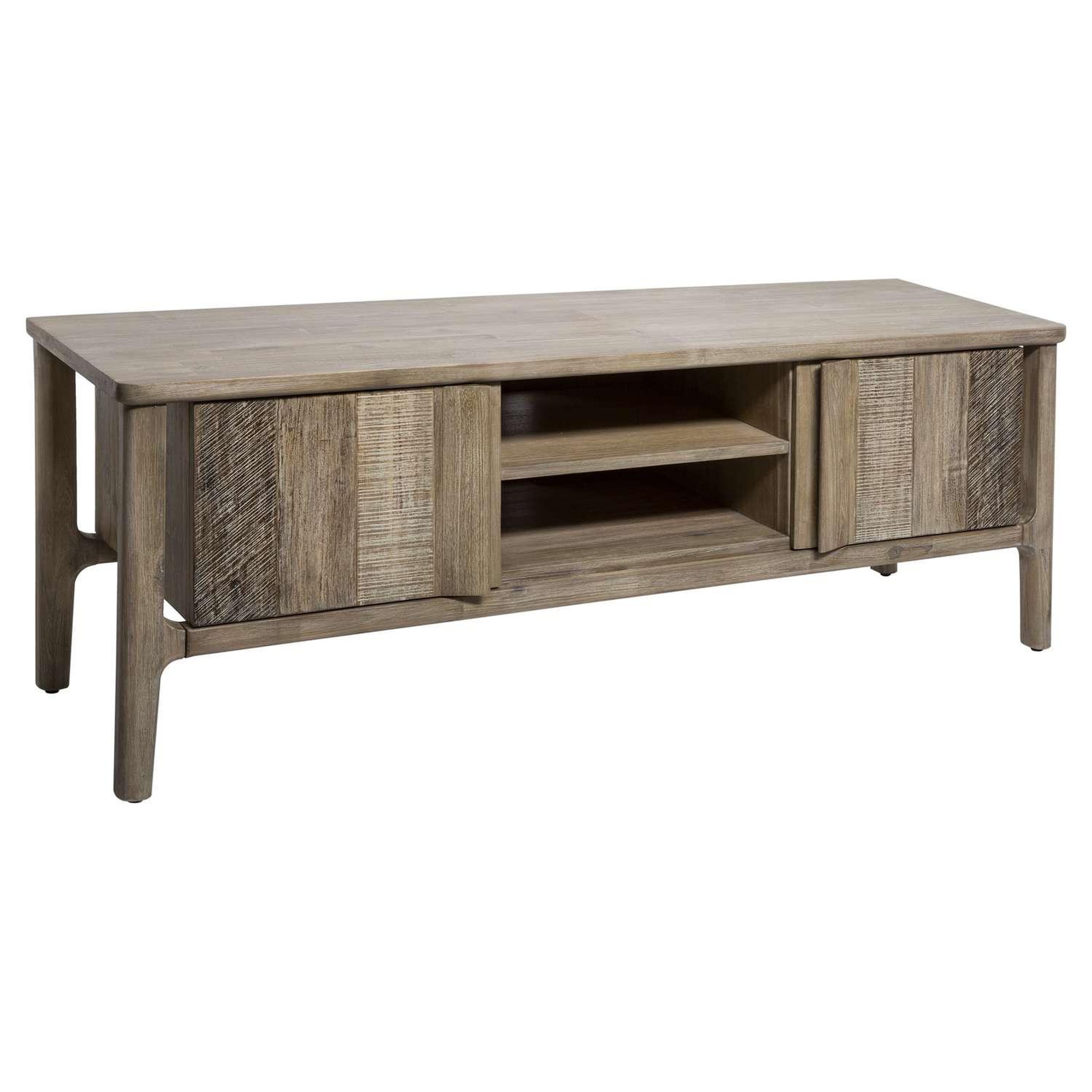ATMOSPHERA Meuble tv 2 portes en bois banila - beige