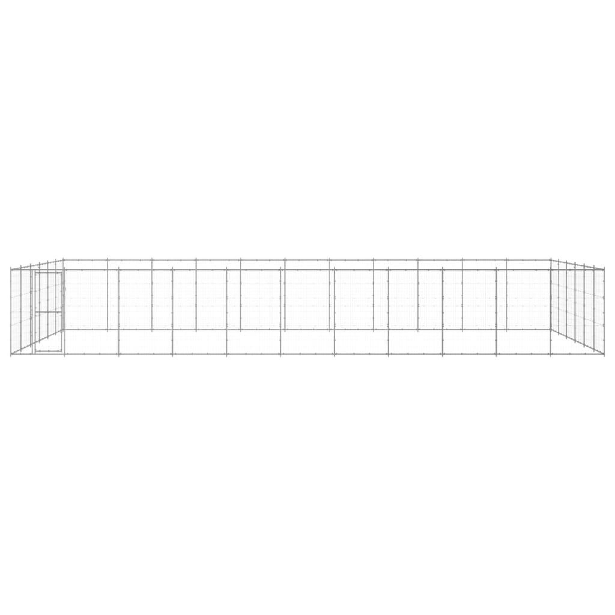 Voir la diapositive 2 : VIDAXL Chenil exterieur Acier galvanise 79,86 m²
