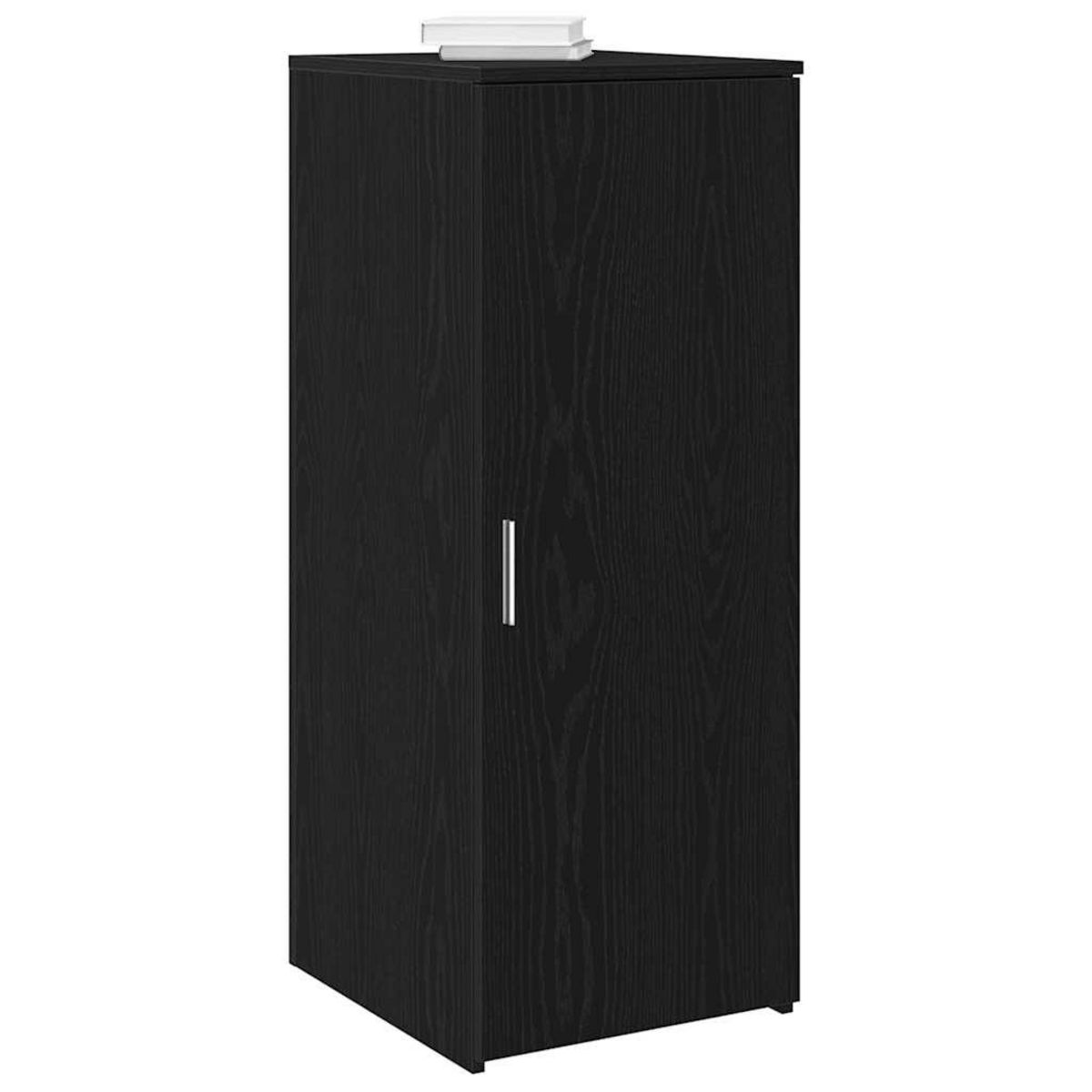VIDAXL Armoire de rangement noir 40x45x103,5 cm bois d'ingenierie