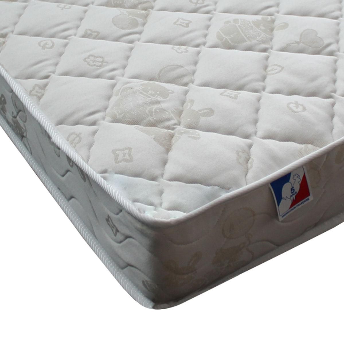 Matelas bébé mousse accueil latex 60x120 cm hypoallergénique TOMY