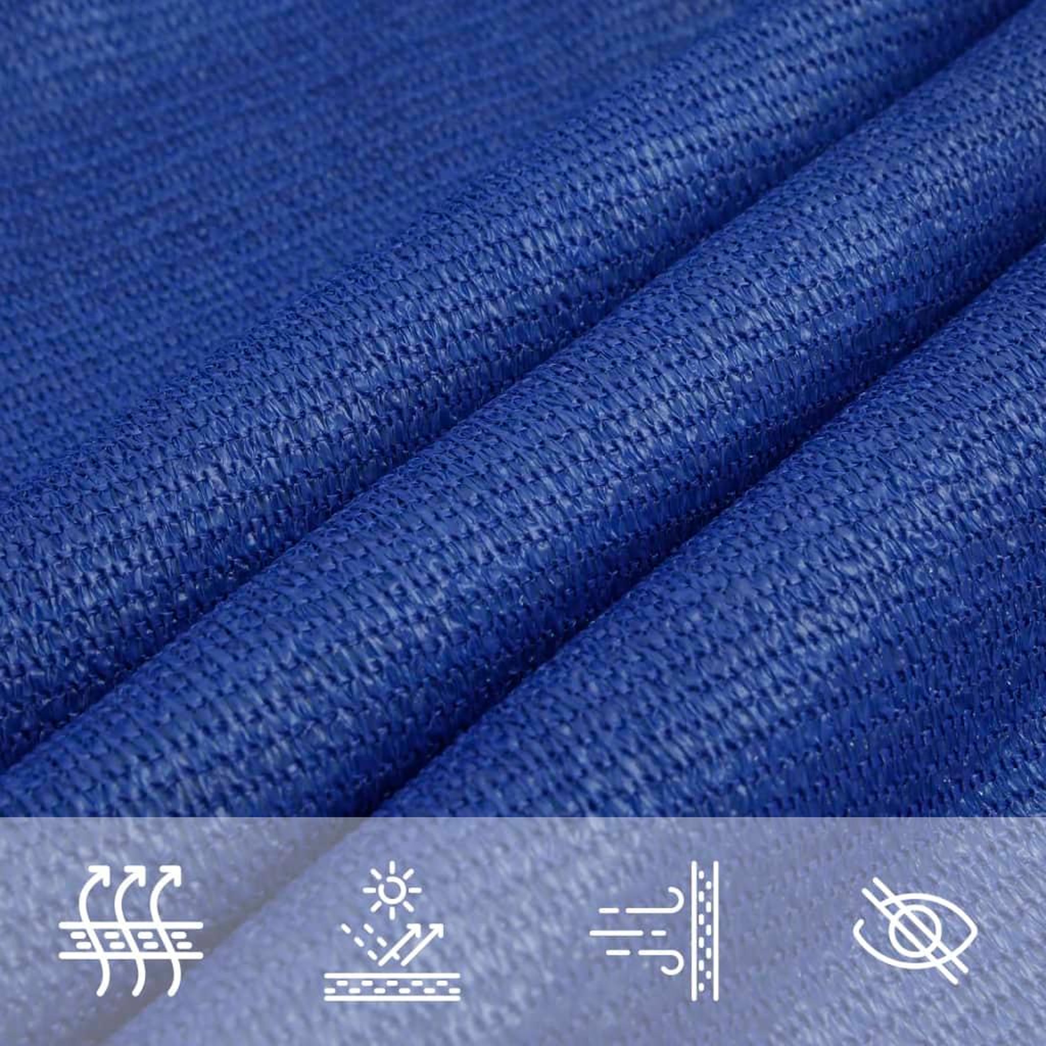 Voir la diapositive 5 : VIDAXL Voile d'ombrage 160 g/m^2 Bleu 2x5 m PEHD