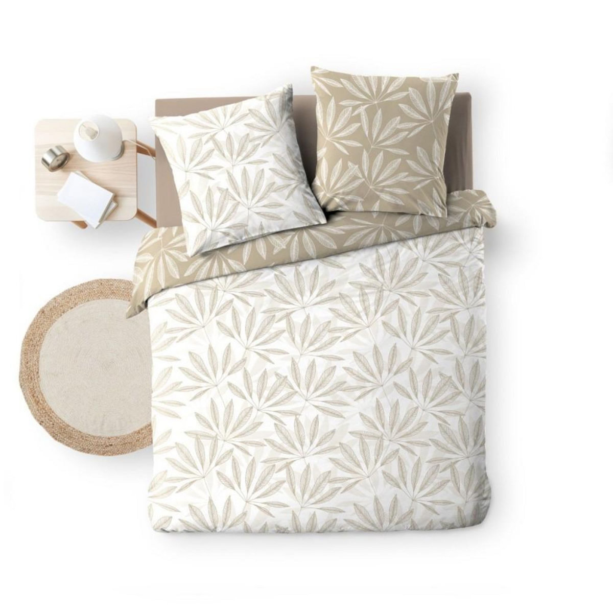 Douceur d'Intérieur Housse de couette 260x240 + 2 taies MALIA 100% coton