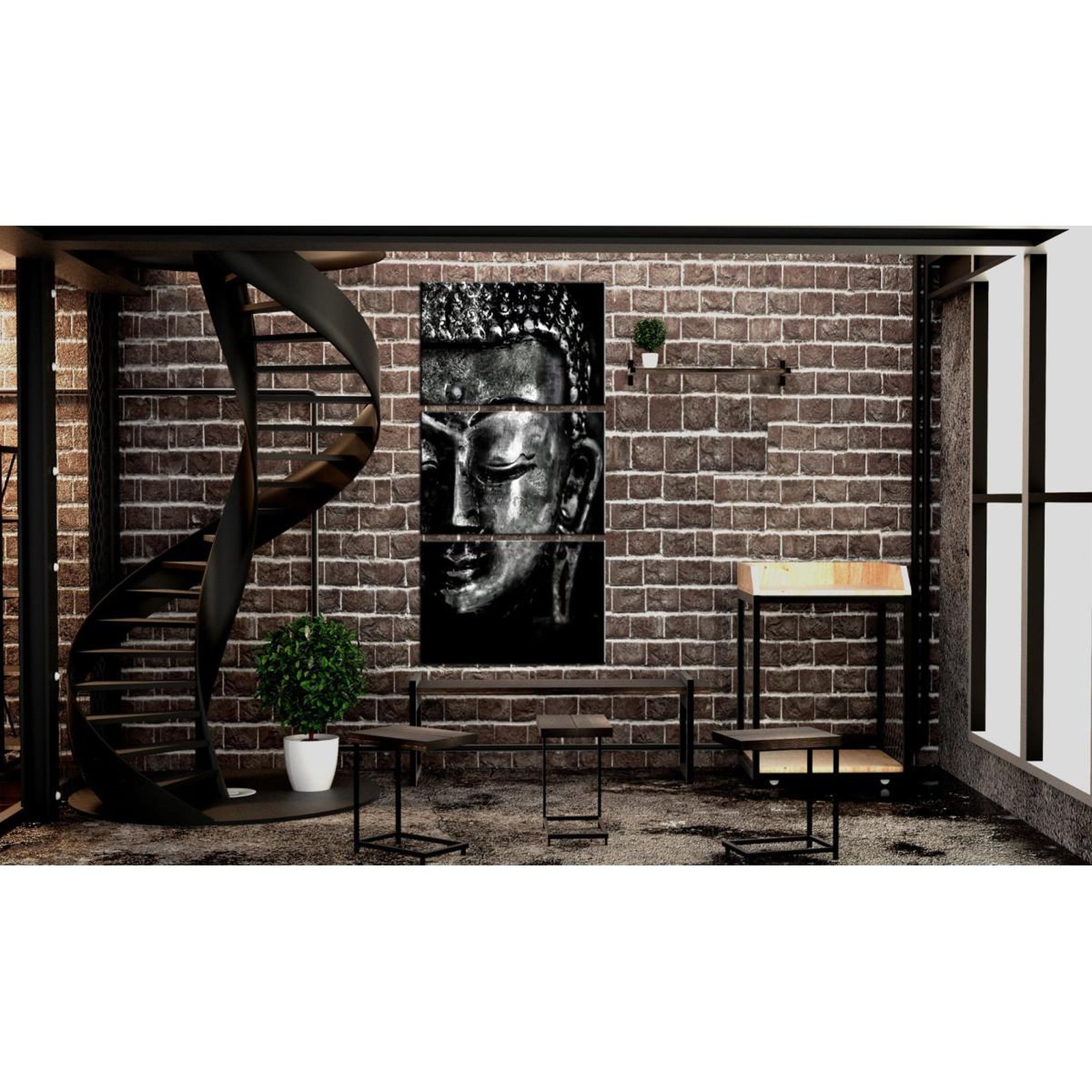 Voir la diapositive 2 : Paris Prix Tableau Imprimé  Grey Buddha