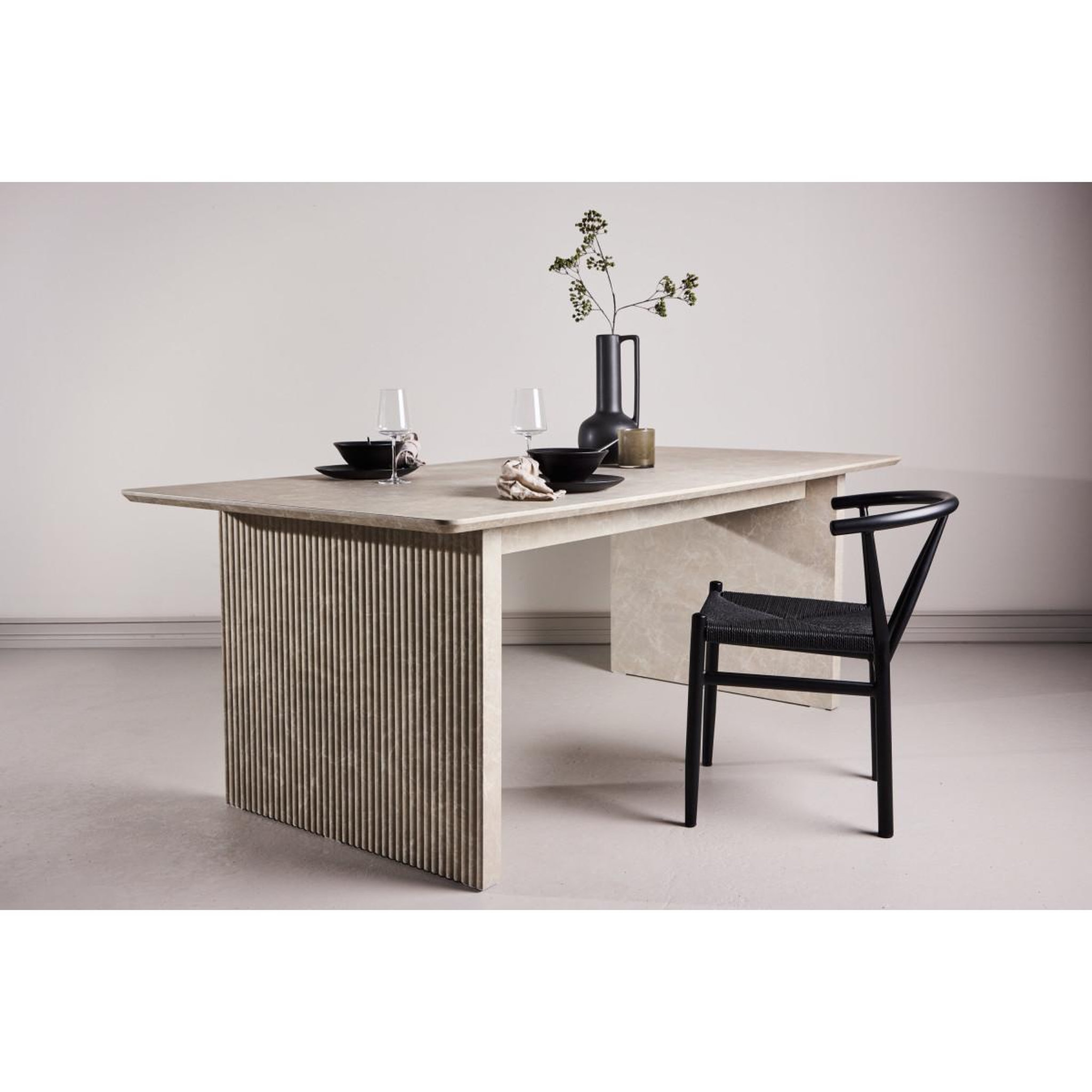 Voir la diapositive 6 : Paris Prix Table à manger design  vail  200cm beige