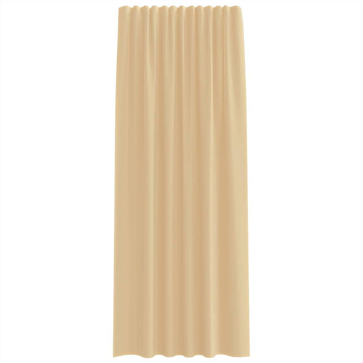 VIDAXL Rideaux en voile avec boucles 2 pcs sable 140x225 cm