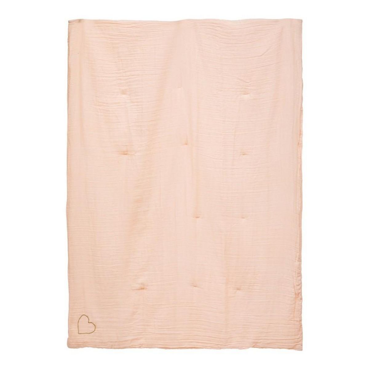 ATMOSPHERA Édredon gaze de coton 100x140 rose