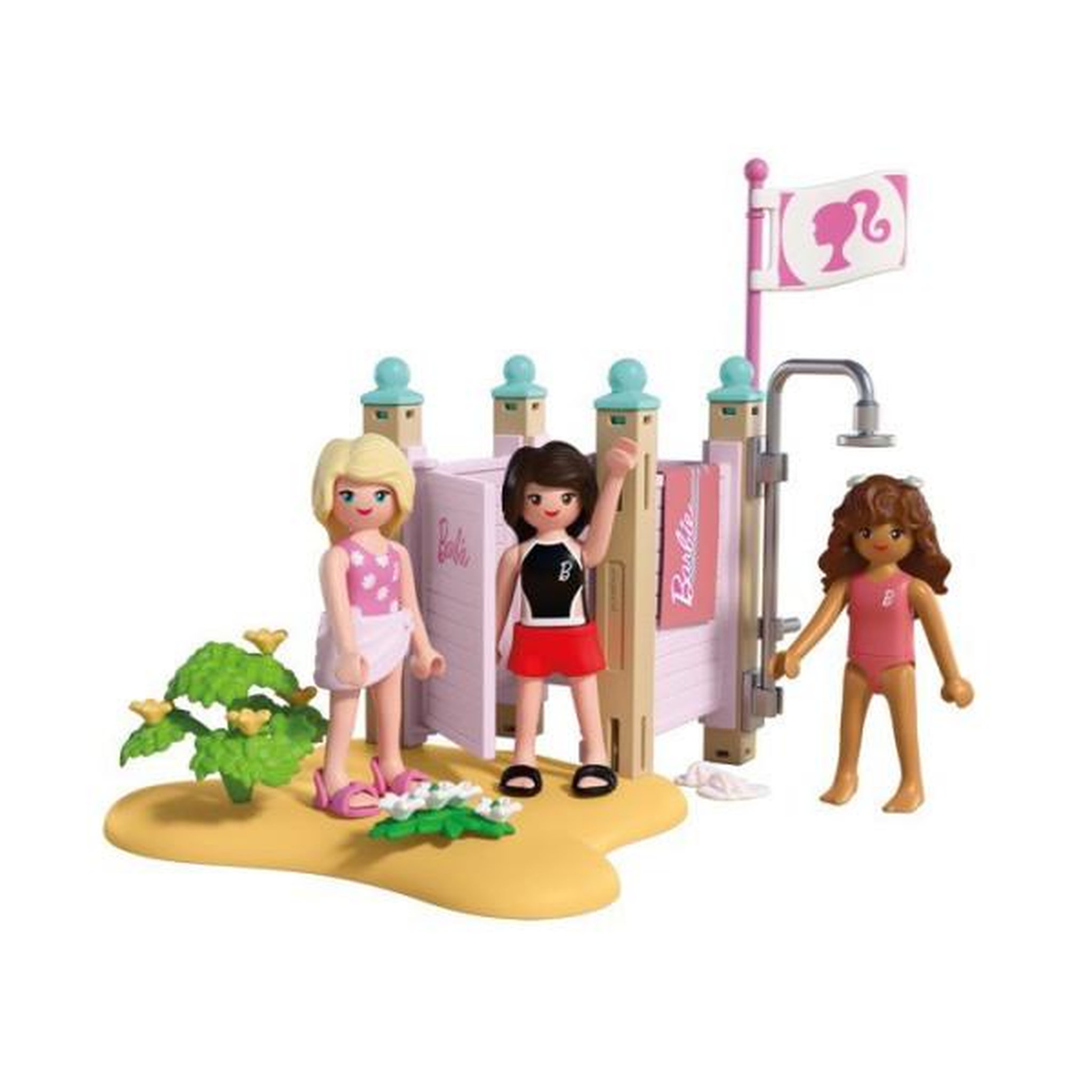 Voir la diapositive 3 : PLAYMOBIL PLAYMOBIL 72124 Barbie Cabine de plage, 54 pieces, Des 4 ans