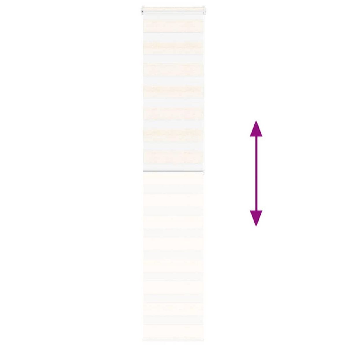 VIDAXL Store zebre beige marbre largeur du tissu 40,9 cm polyester