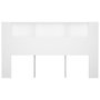 Voir la diapositive 4 : VIDAXL Armoire de tete de lit Blanc 180x18,5x104,5 cm