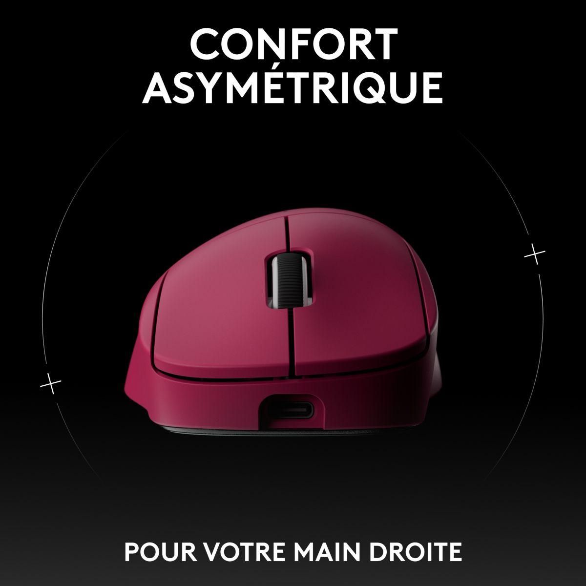 Logitech Souris Gamer Sans Fil Pro X SUPERLIGHT 2 DEX LIGHTSPEED ROSE