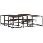 Voir la diapositive 2 : VIDAXL Table basse chene marron 121x121x40 cm bois d'ingenierie