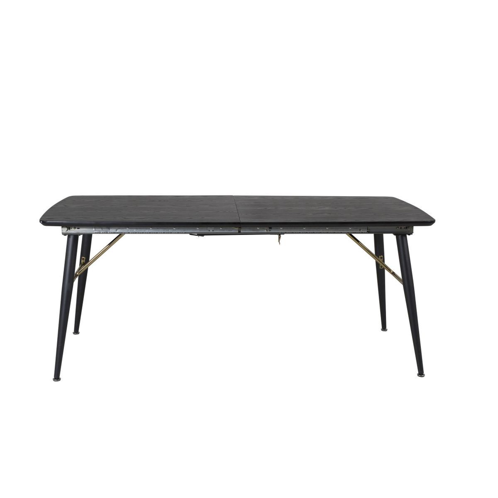 Voir la diapositive 2 : Paris Prix Table à manger extensible  gold  180-220cm noir