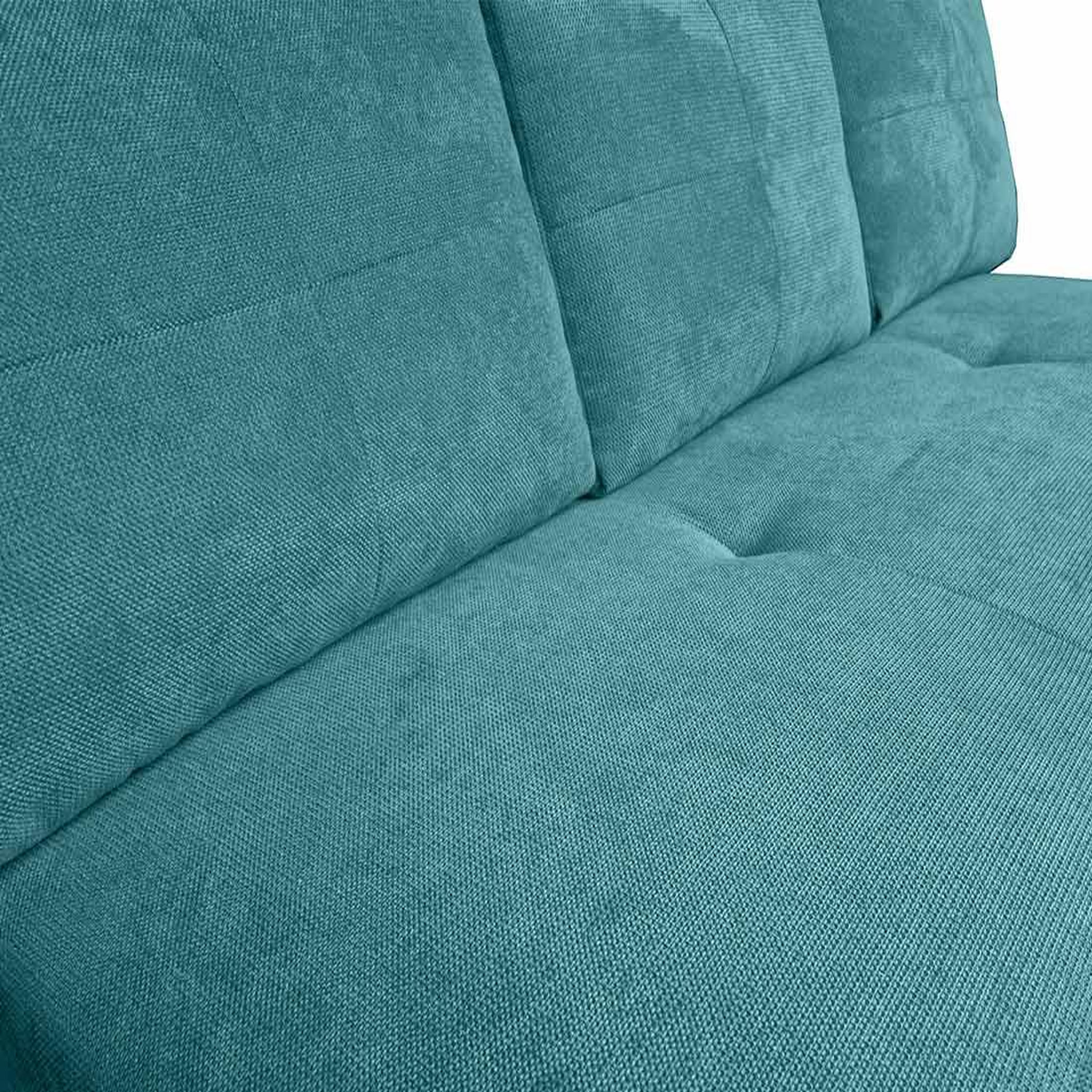 Voir la diapositive 5 : BEST MOBILIER Lucina - canapé droit 3 places - convertible avec coffre - en velours