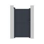 Voir la diapositive 1 : Habitat et Jardin Portillon aluminium  Maurice  - 101.2 x 180.9 cm - Gris